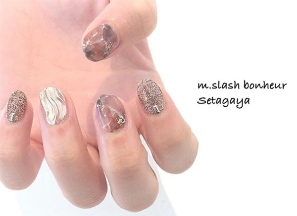 m.slash bonheur 世田谷：ネイリスト Hayasaka ネイルデザイン