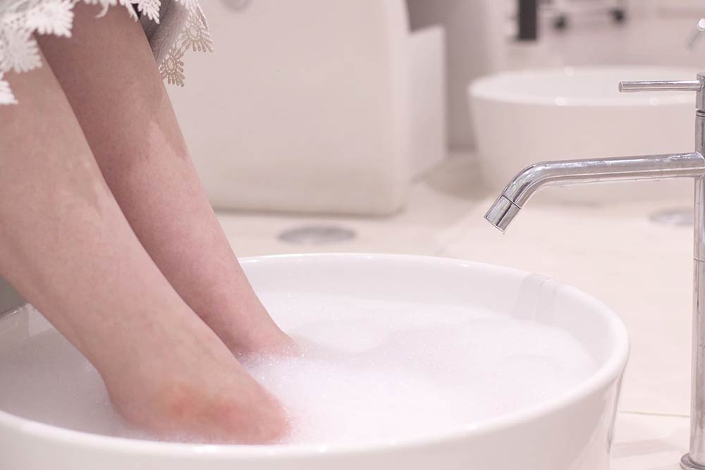 ハンドコースにフットバスを追加