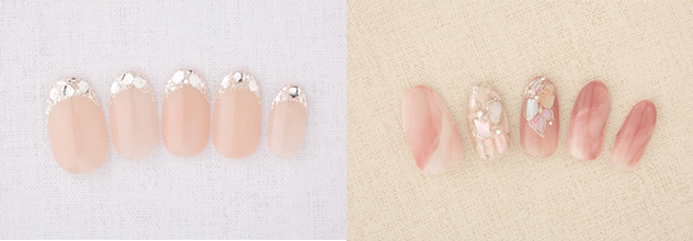 ブライダルネイルデザイン例