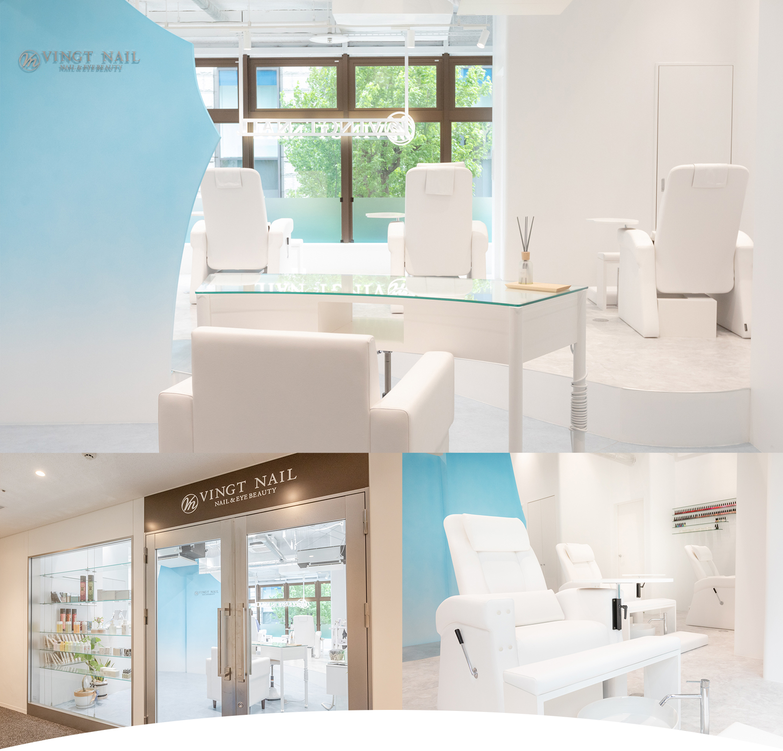 VINGT NAIL みなとみらい馬車道 内装デザイン